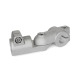 Ganter Swivel Clamp Connector Joints, Aluminum 288-B30-B20-S-2-BL