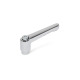 Ganter Adjustable Hand Levers, Zinc Die Casting, Bushing Steel, Zinc Plated 300.2-108-M16-CR