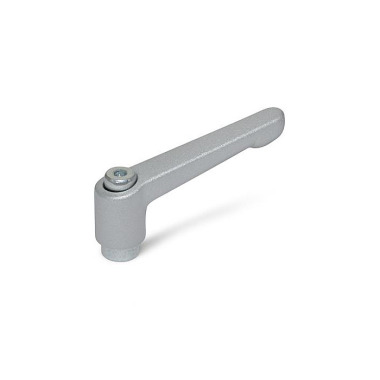 Ganter Adjustable Hand Levers, Zinc Die Casting, Bushing Steel, Zinc Plated 300.2-108-M16-SR