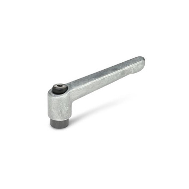 Ganter Adjustable Hand Levers, Zinc Die Casting, Bushing Steel Blackened 300-108-M14-RH