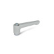 Ganter Flat Adjustable Hand Levers, Zinc Die Casting, Bushing Steel Zinc Plated 302.2-22-M4-SR