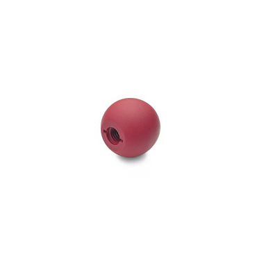 Ganter Ball Knobs, Plastic, Red 319-KT-40-M10-C-RT