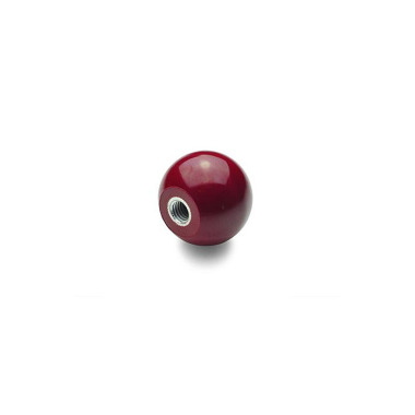 Ganter Ball Knobs, Plastic, Red 319-KU-40-M10-E-RT