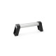 Ganter Oval tubular handles, Mounting from operator‘s side 334.1-36-600-EL