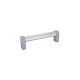 Ganter Oval Tubular Handles, with Inclined Profile, Aluminum / Zinc die casting 335-36-250-A-ES