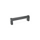 Ganter Oval Tubular Handles, with Inclined Profile, Aluminum / Zinc die casting 335-36-250-A-SW