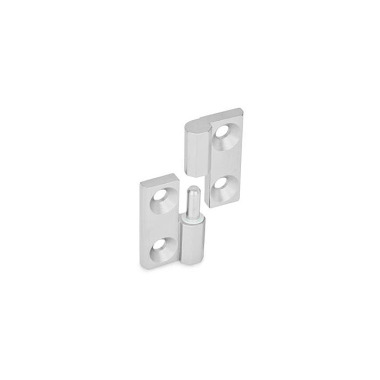 Ganter Stainless Steel Hinges, Detachable 337-NI-50-50-A-2-GS