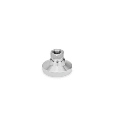 Ganter Leveling Feet, Stainless Steel, with Internal Thread 343.5-25-M6-KS