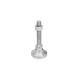 Ganter Leveling Feet, Stainless Steel, with Threaded Stud 343.6-25-M6-40-OS