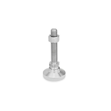 Ganter Leveling Feet, Stainless Steel, with Threaded Stud 343.6-25-M6-63-KS