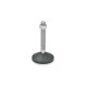 Ganter Leveling Feet, Foot Plastic /Threaded Stud Stainless Steel 344.5-100-M10-43-B