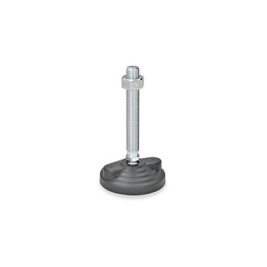 Ganter Leveling Feet, Plastic / Steel 345-100-M16-68-B