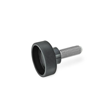 Ganter Knurled Screws with Brass / Plastic Pivot 421.10-M10-30-KU