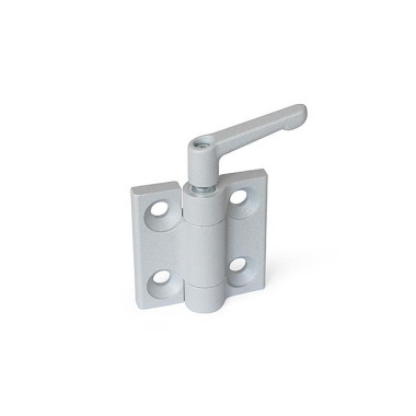 Ganter Hinges, Zinc Die Casting, Lockable 437.2-ZD-60-60-A-SR