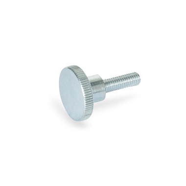 Ganter Knurled Screws, Steel, Zinc Plated, High Type 464-M10-12-ZB