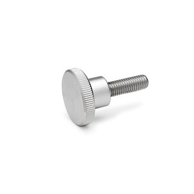 Ganter Knurled Screws, Stainless Steel, High Type 464-M10-40-NI