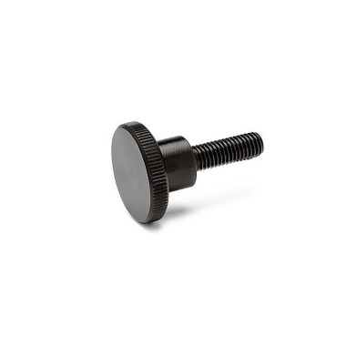 Ganter Knurled Screws, Steel, Blackened, High Type 464-M2,5-8