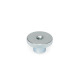 Ganter Knurled Nuts, Steel, Zinc Plated, High Type 466-M10-ZB