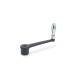 Ganter Cranked Handles, Cast Iron 469-100-B10-D