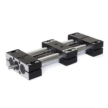 Ganter Double Tube Linear Actuators, Single Slider 491-30-300-R1-SCR