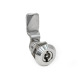 Ganter Latches, Stainless Steel, with Extended Housing, Operation with Socket Keys 515-NI-VDE-30-32-BL