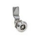 Ganter Latches, Stainless Steel, with Extended Housing, Operation with Socket Keys 515-NI-VK7-30-22-BL