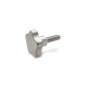 Ganter Star Knobs with Threaded Stud, Stainless Steel AISI 316L 5334.4-32-M6-16