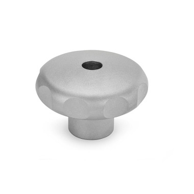 Ganter Stainless Steel Star Knobs, AISI 303, Matte Shot-Blasted 5335-50-M10-D