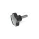 Ganter Star Knobs with Threaded Stud in Stainless Steel, Duroplast 5337.5-32-M6-10