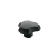 Ganter Three-Lobed Knobs, Plastic, Bushing Stainless Steel 5342-32-M6