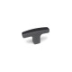 Ganter T-Handles, Aluminum 563.2-67-M8-SW