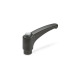 Ganter Adjustable Hand Levers, Plastic, Bushing Stainless Steel 603.1-30-M5-DGR