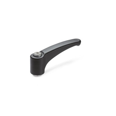 Ganter Adjustable Hand Levers, Plastic, Bushing Stainless Steel 604.1-44-M4-SG