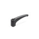 Ganter Adjustable Hand Levers, Plastic, Bushing steel 604-44-B5-SG