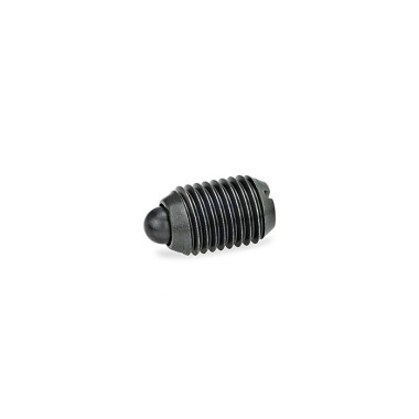 Ganter Spring Plungers , Steel / Stainless Steel, with Bolt, with Slot 615.1-M8-B