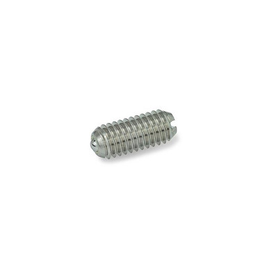 Ganter Stainless Steel Spring Plungers, Ball with Friction Bearing, with Slot 615.8-M10-KN