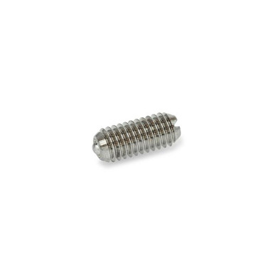 Ganter Stainless Steel Spring Plungers, Ball with Friction Bearing, with Slot 615.8-M8-KSN