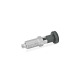 Ganter Indexing Plungers with Rest Position, Stainless Steel / Plastic Knob 617.1-10-A-NI