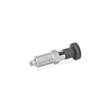 Ganter Indexing Plungers with Rest Position, Stainless Steel / Plastic Knob 617.1-8-A-NI