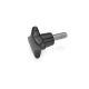 Ganter Hand knobs, Plastic, Threaded Stud, Stainless Steel 6335.5-SK-32-M6-25