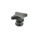 Ganter Hand Knobs, Plastic, Bushing Steel, with Increased Clamping Force 6335.9-80-M12