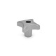 Ganter Hand Knobs, Stainless Steel 6335-NI-32-M6-D