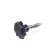 Ganter Star Knobs with Threaded Stud, with Ball Pin 6336.11-32-M6-25