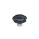 Ganter Star Knobs with Protruding Stainless Steel Bushing 6336.1-50-M10-E-NI