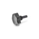 Ganter Star Knobs, Cast Iron, Threaded Stud Steel 6336.4-SG-63-M12-60