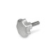 Ganter Star Knobs, Aluminum, Threaded Stud Stainless Steel 6336.5-AM-50-M10-20