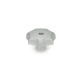 Ganter Star Knobs, Aluminum 6336-AL-40-M8-D-MT