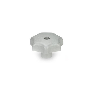 Ganter Star Knobs, Aluminum 6336-AL-50-M8-D-MT