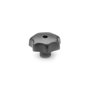 Ganter Star Knobs, Cast Iron 6336-GG-80-M12-D