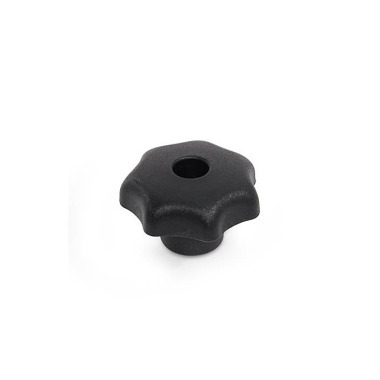 Ganter Star Knobs, Plastic, Bushing Steel 6336-KT-63-M12-D